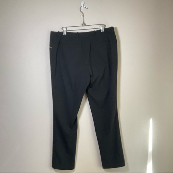 Calvin Klein Women’s Suit Pants with Gold Zipper Pockets Black Size 12 - Picture 5 of 7